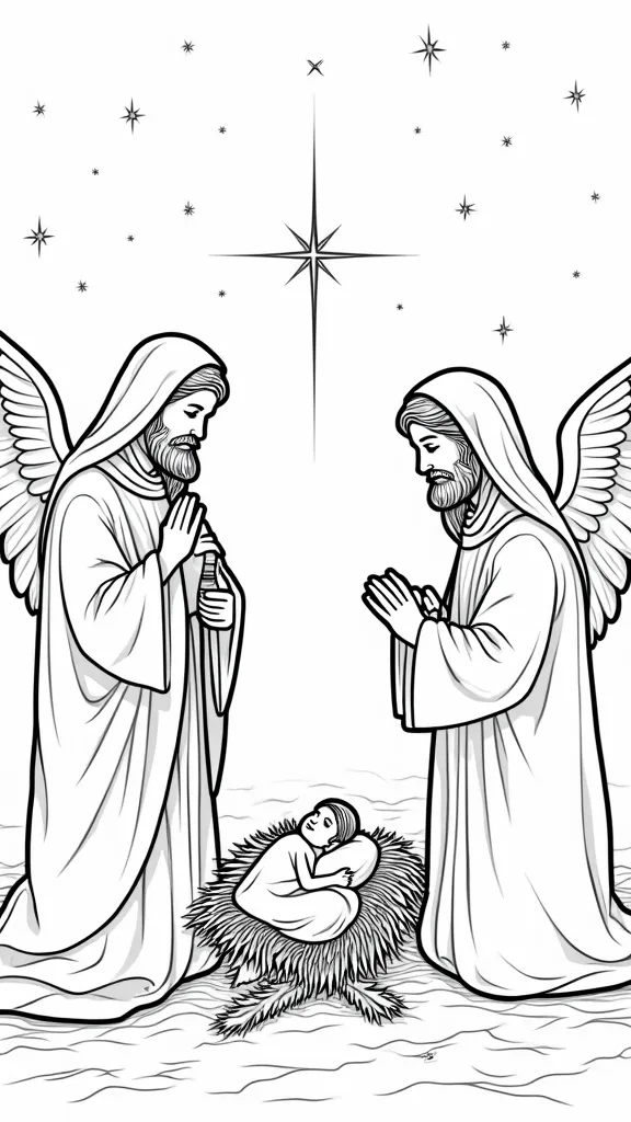 printable christian christmas coloring pages